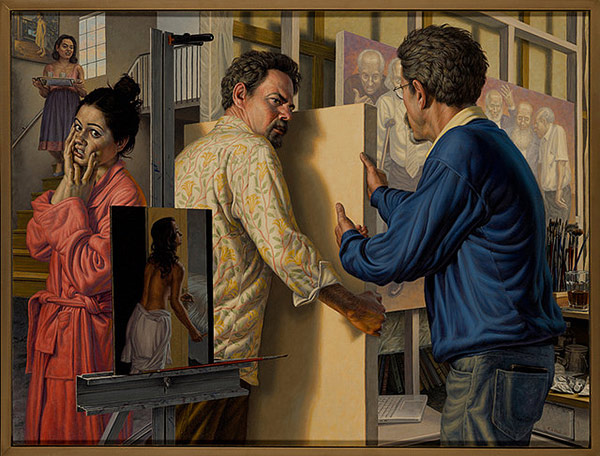 f.scott hess 极具讽刺意味的油画作品