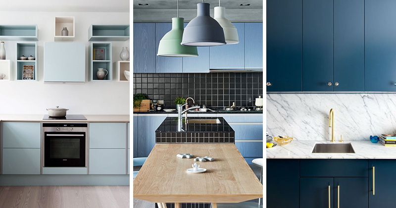12种蓝色调的厨房设计灵感