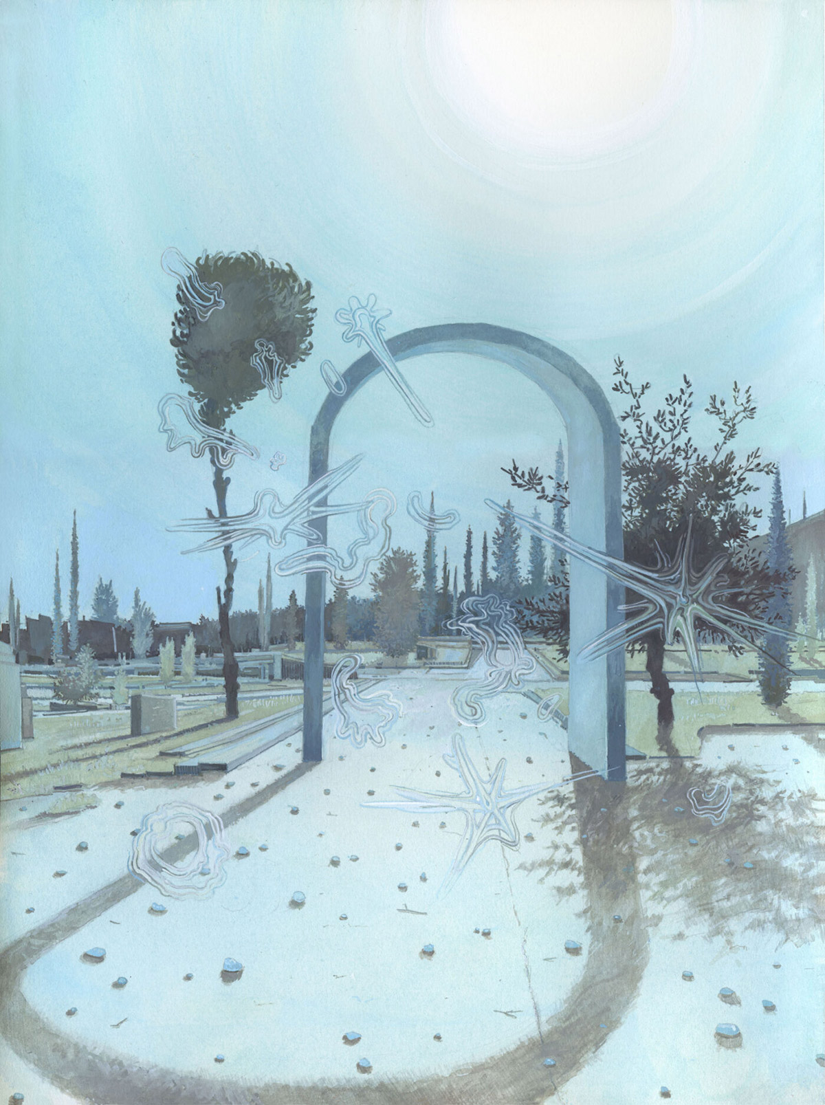 瑞士艺术家michaeldandley概念场景绘画作品