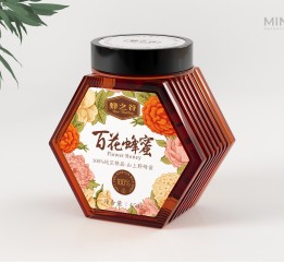 蜂蜜包装设计 百花蜂蜜©刘益铭 原创