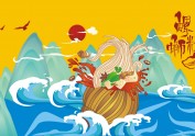 螺丝粉插画包装设计