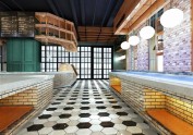 西安海鲜自助餐厅设计效果图