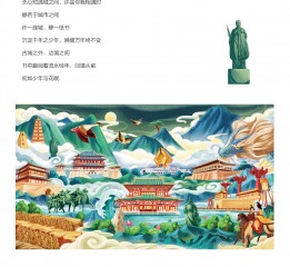 西安景點插畫
