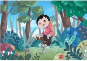 给爱爱画的儿童插画