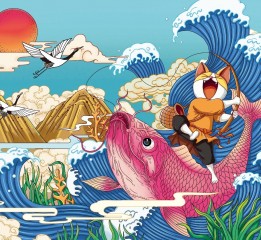 浮世繪風(fēng)格插畫