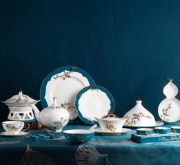 英式奢華套裝高檔骨瓷陶瓷餐具禮品 