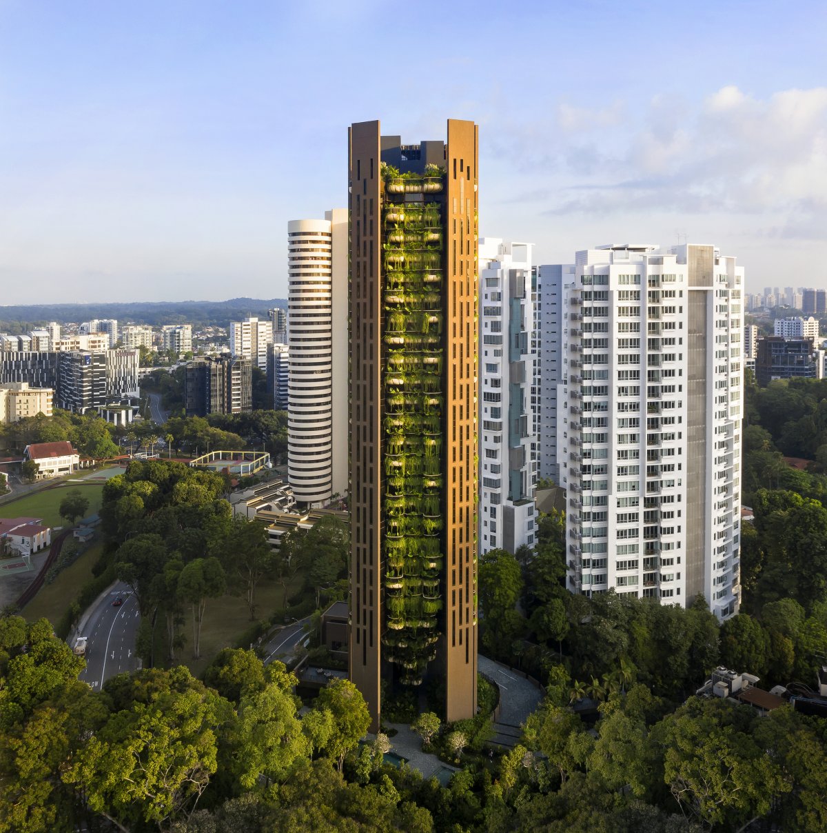 新加坡超豪华住宅大厦eden由著名建筑师thomas heatherwick与太古物业