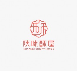 logo设计陕西味道的酥饼屋