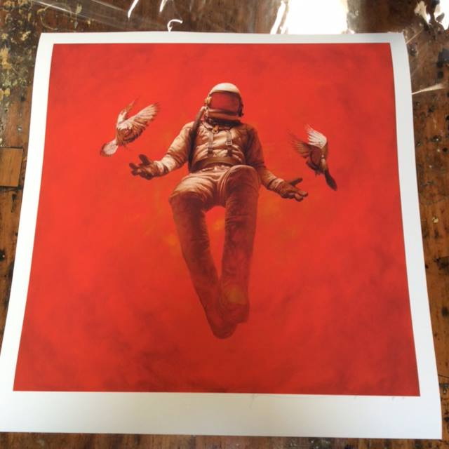 艺术家jeremygeddes推出新版宇航员绘画作品