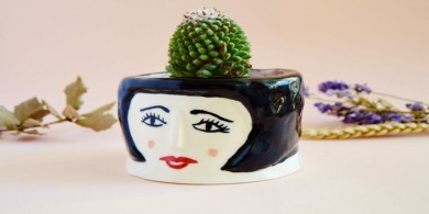 裝飾藝術：設計多款可愛的陶瓷餐具、花盆與絲網印刷品