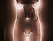 霓虹肖像：匿名裸體自拍變成霓虹燈雕塑