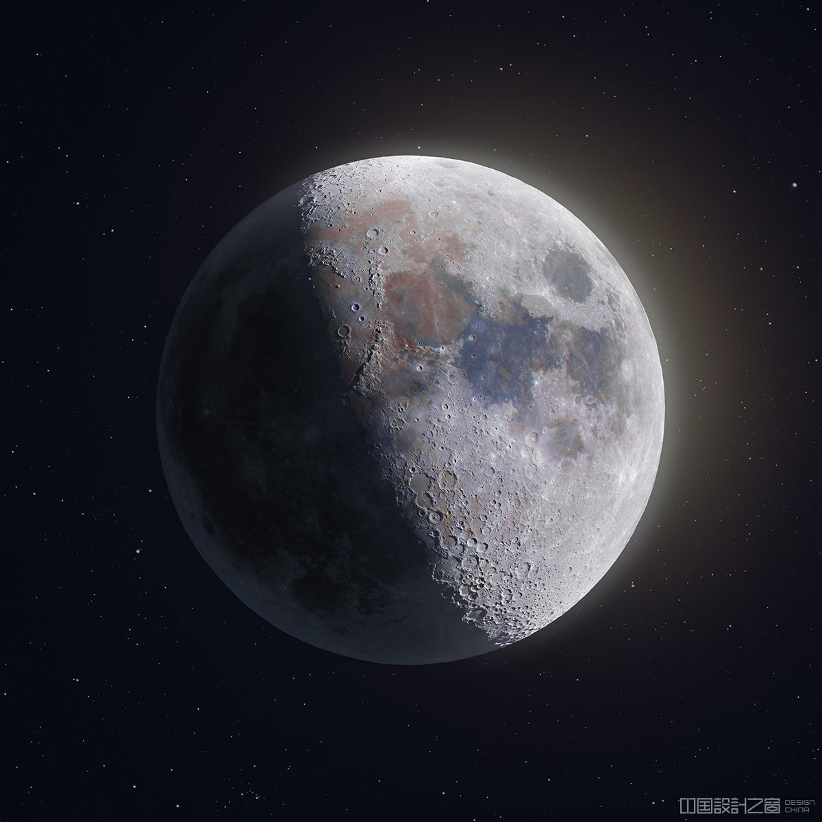天体摄影师在高分辨率照片中捕捉到月球表面的非凡细节