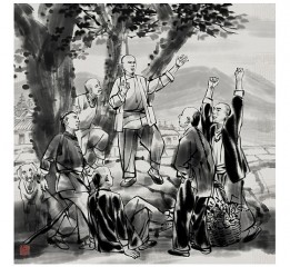 為蕭石月生平事跡陳列室 繪制