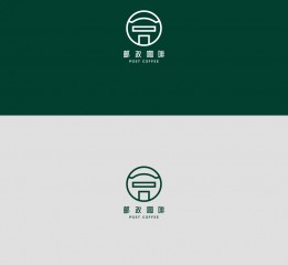 郵局咖啡logo設(shè)計