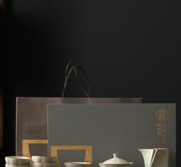【中国白·哲选】汝窑玄月茶具套装