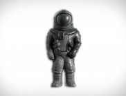 使用3d打印技術和數字設計制造的宇航員雕塑模型