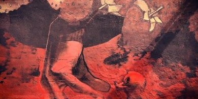 兩位波蘭藝術家在里士滿畫了一幅看起來像是“液體”的畫