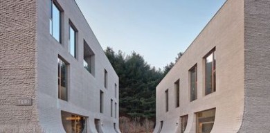 U形混泥土建筑：韓國泰瑞咖啡館設計