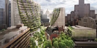 建筑师提议为伦敦西区建造绿色绿洲社区