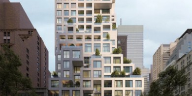 位于紐約東57街的ODA像素化住宅樓開始施工