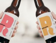 LA R个性化的啤酒排版标签设计