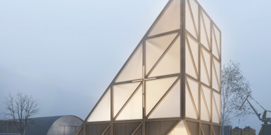 哥本哈根模塊化的燈籠教堂設計