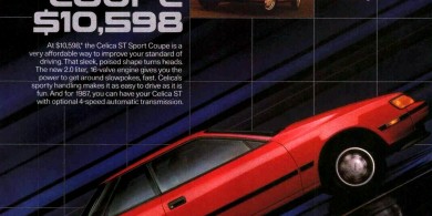 丰田Celica ST运动双门轿跑车，卡罗拉FX 16, MR2和Supra杂志设计