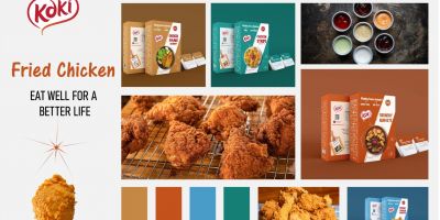 Koki炸鸡品牌包装重新设计的相关图片