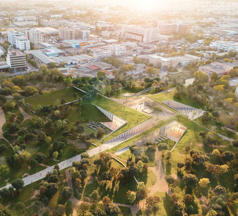 希腊第一个绿色博物馆将嵌入雅典柏拉图学院的地形中