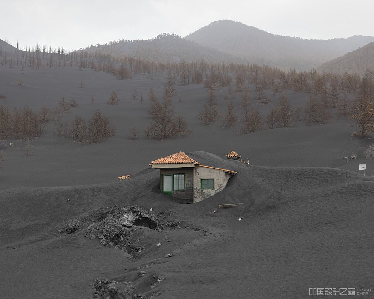House Buried by Cumbre Vieja Volcano
