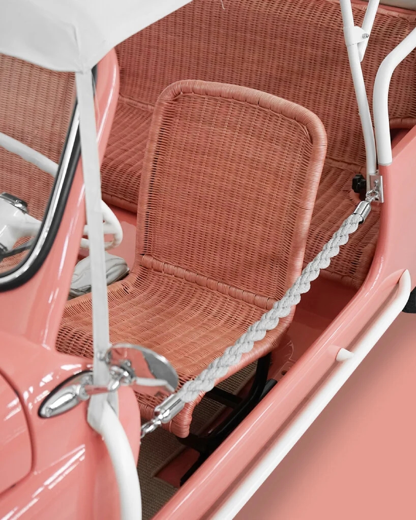 汽车座椅粉色改装__粉红色座椅