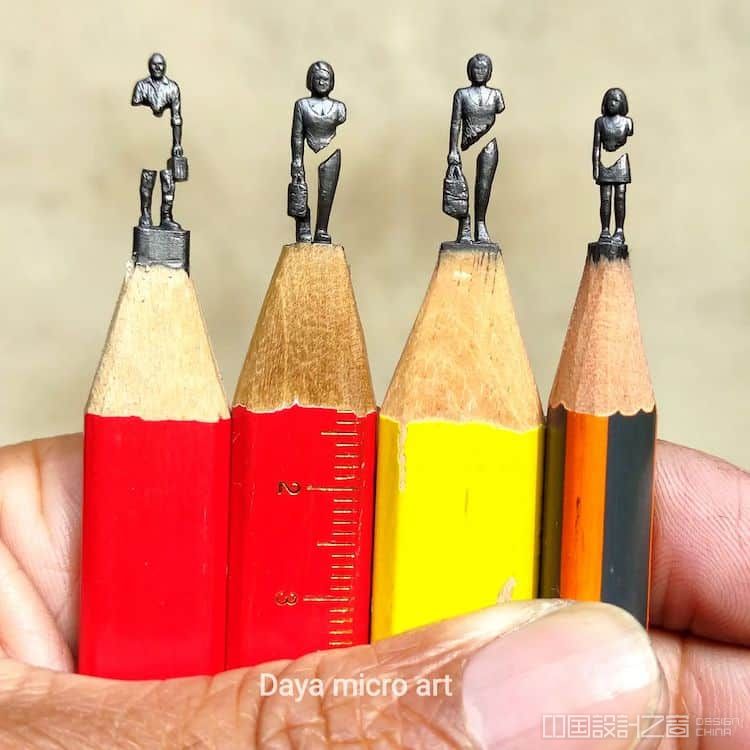 Micro art pencil tip sculpture by Dara