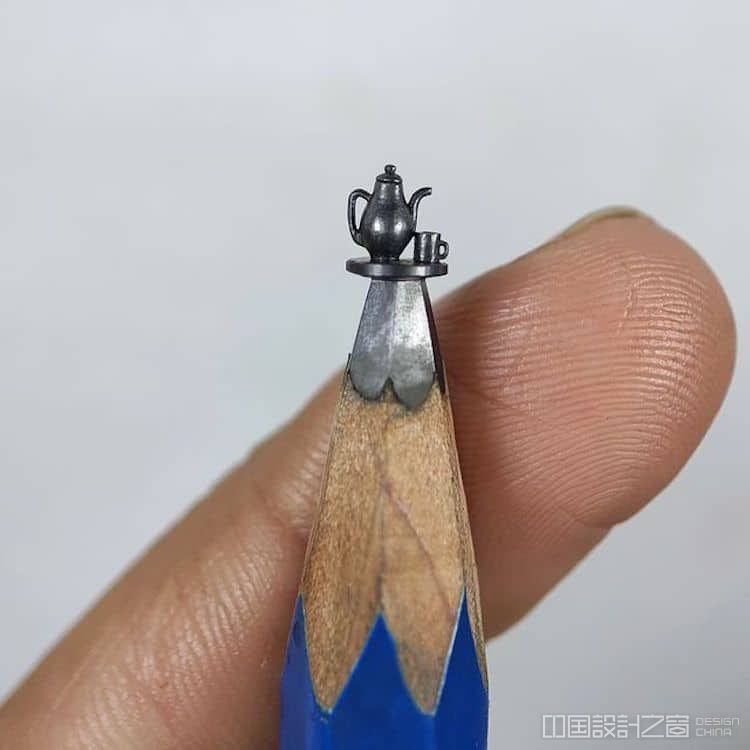 Miniature Pencil Sculptures by Daya Micro Art