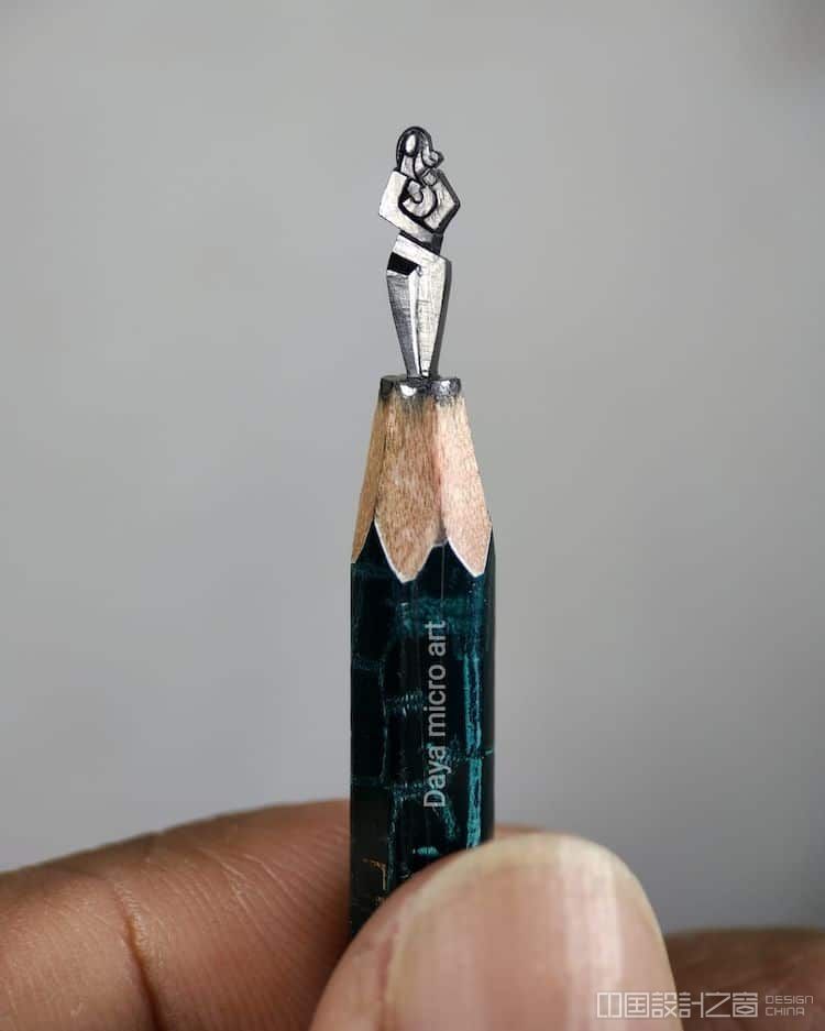 Micro art pencil tip sculpture by Dara