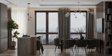 IM Interiors 的索非亞公寓：現(xiàn)代設(shè)計中的溫暖和自然元素