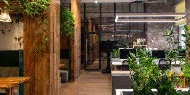 Studio RIS 設(shè)計(jì)：伏爾加格勒兩餐廳共享辦公室的自然主題延續(xù)